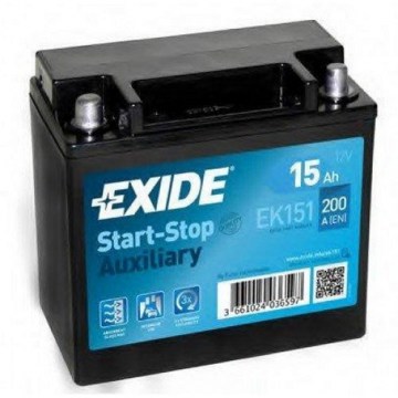 EXIDE AUXILIARY START-STOP 15Ah 200A (EK151)